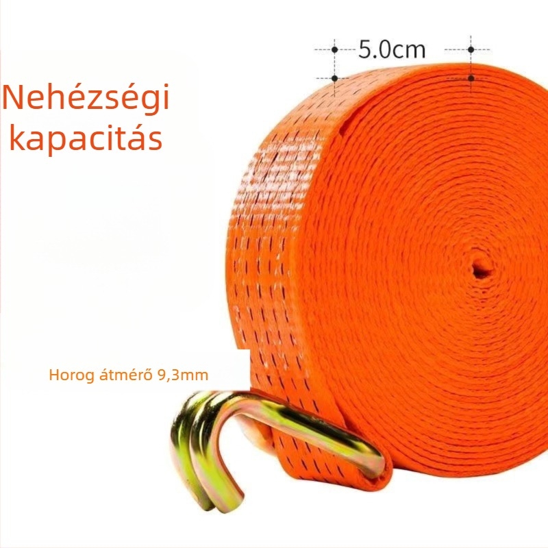 6t Teherautó kötélhúzó, kézi működtetésű, nehéz kivitel, hegesztésmentes, szalagfeszítő