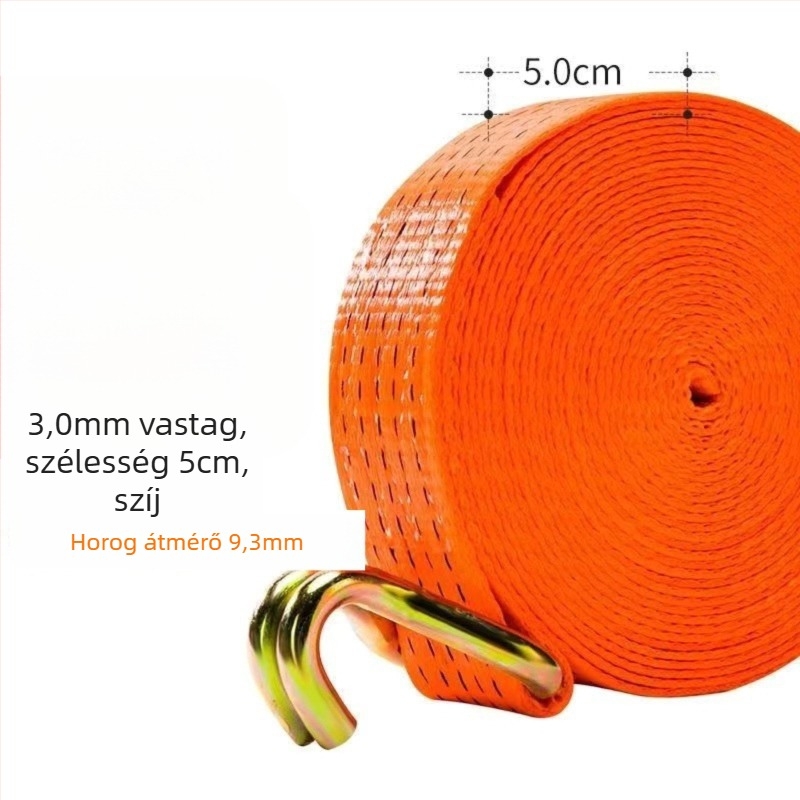 6t Teherautó kötélhúzó, kézi működtetésű, nehéz kivitel, hegesztésmentes, szalagfeszítő