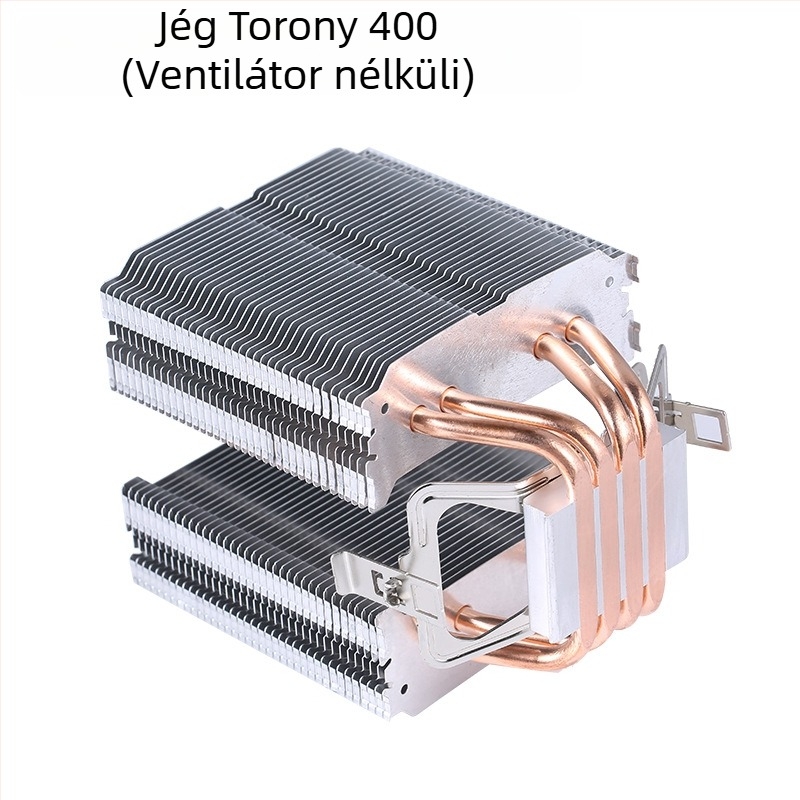 CPU hűtő Ice Tower 600, 6 réz hőcső, réz-alumínium kötés, hidraulikus csapágy, csendes működés, 2000 RPM