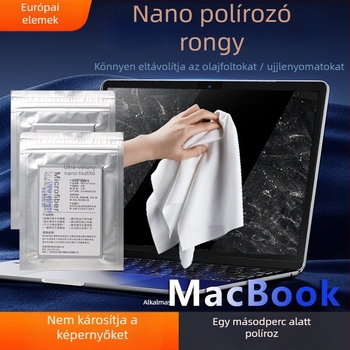 Apple mikroszálas tisztító kendő notebookokhoz, mobil eszközökhöz és számítógép-monitorokhoz — 10 g, 2021-ben került piacra