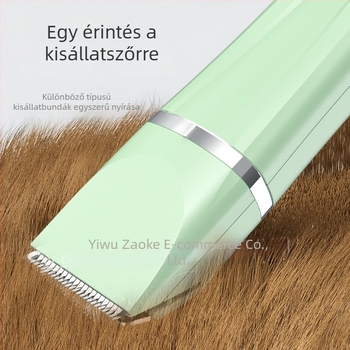 4 az 1-ben elektromos kisállat-trimmer macskáknak és kutyáknak, szőr vágás, körömreszelő, mosóható