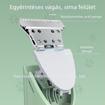 4 az 1-ben elektromos kisállat-trimmer macskáknak és kutyáknak, szőr vágás, körömreszelő, mosóható