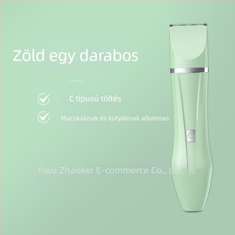 4 az 1-ben elektromos kisállat-trimmer macskáknak és kutyáknak, szőr vágás, körömreszelő, mosóható