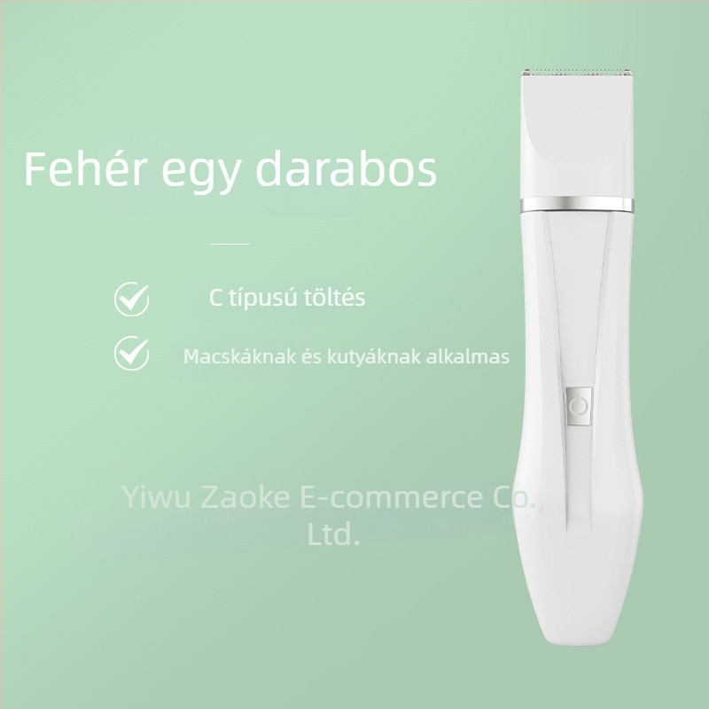 4 az 1-ben elektromos kisállat-trimmer macskáknak és kutyáknak, szőr vágás, körömreszelő, mosóható
