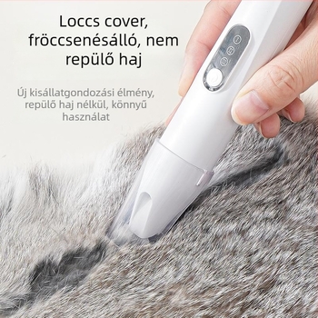 Háziállatok szőrzetvágója széles pengével, újratölthető, csendes működés, macskáknak és kutyáknak, modell H8