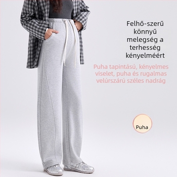 Kismama nadrágok őszi-téli – lazán szabott, derékszíj csattal, magas elaszticitás, 50–70% poliészter, kevesebb mint 30% viszkóz, 2025 ősz