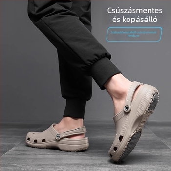Uniszex Crocs-stílusú klumpák EVA felsőrésszel, gumitalppal, 2-3 cm vastagságú, csúszásmentes