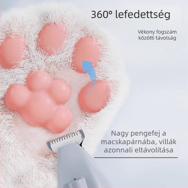 Elektronikus macska mancs szőrnyíró — elektromos clippers macskáknak, háziállat ápoló eszköz