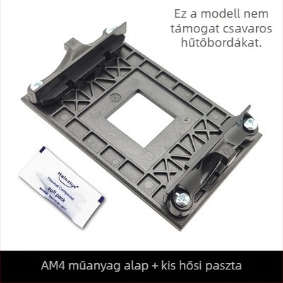 AM4 alaplap tartó, hátsó lemez tartó, CPU hűtő tartó, ventilátor polc, AM4 alap