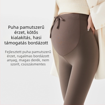 Terhességi slim leggings, magas elasztikusság, nylon-spandex anyagból, 9/10 hossz, ősz 2024