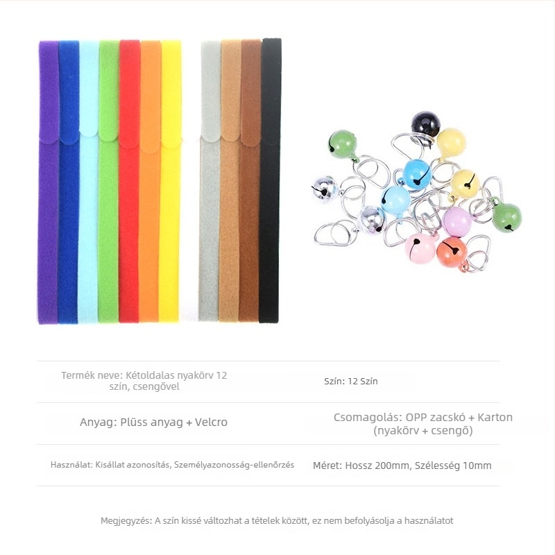 Kutyákhoz Velcro-szalaggal azonosítós nyakörv — Anyag: Nylon; Keverék: Nylon+Poliészter; Típus: Velcro szalag; Márka: Easy Buckle; Alkalmazási terület: pántok, kötegek, ipari felhasználás