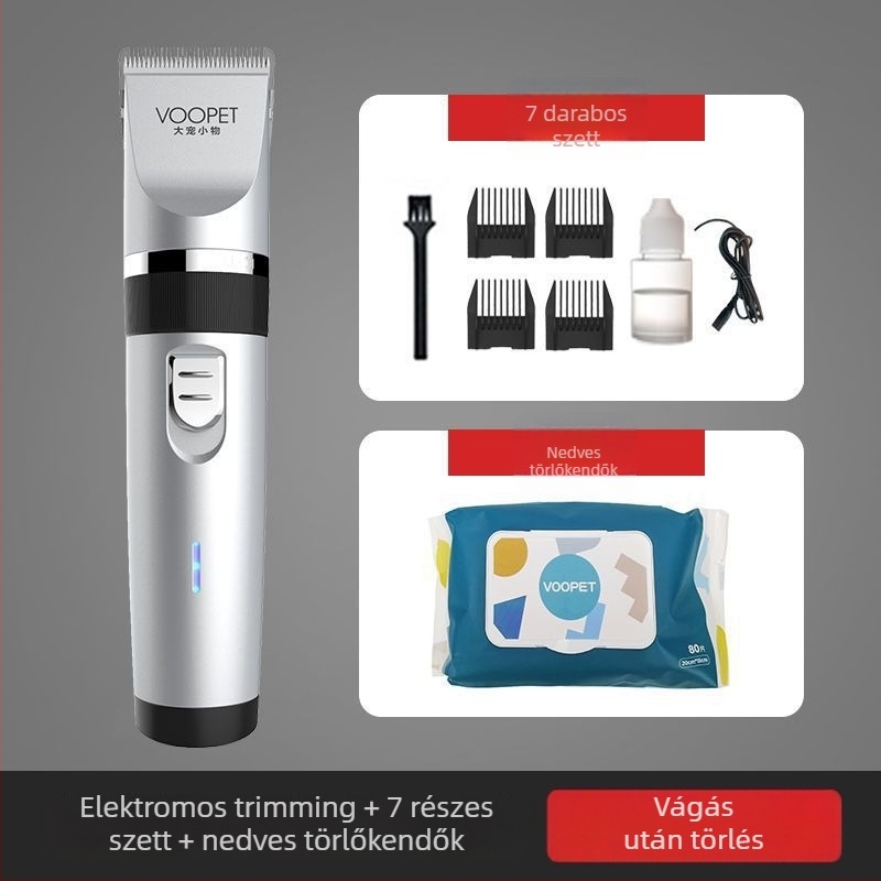 Group wood márkájú elektromos klipper kutyáknak és macskáknak – modell Group wood, eszköz háziállatok ápolására