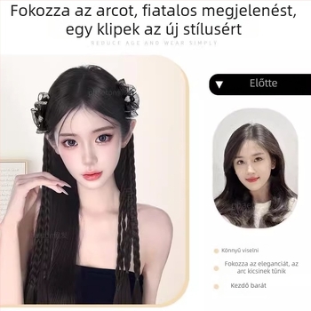 Lófarkas paróka – kézzel szőtt hazai selyem hajszálak, modell 1, univerzális méret, nem göndöríthető vagy festhető