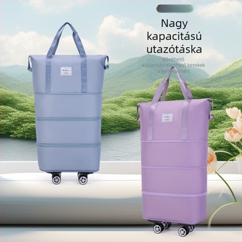 Kibővíthető négyrétegű utazótáska 360°-os gördíthető kerekekkel, nagy kapacitású kézitáska üzleti utakhoz és utazásokhoz