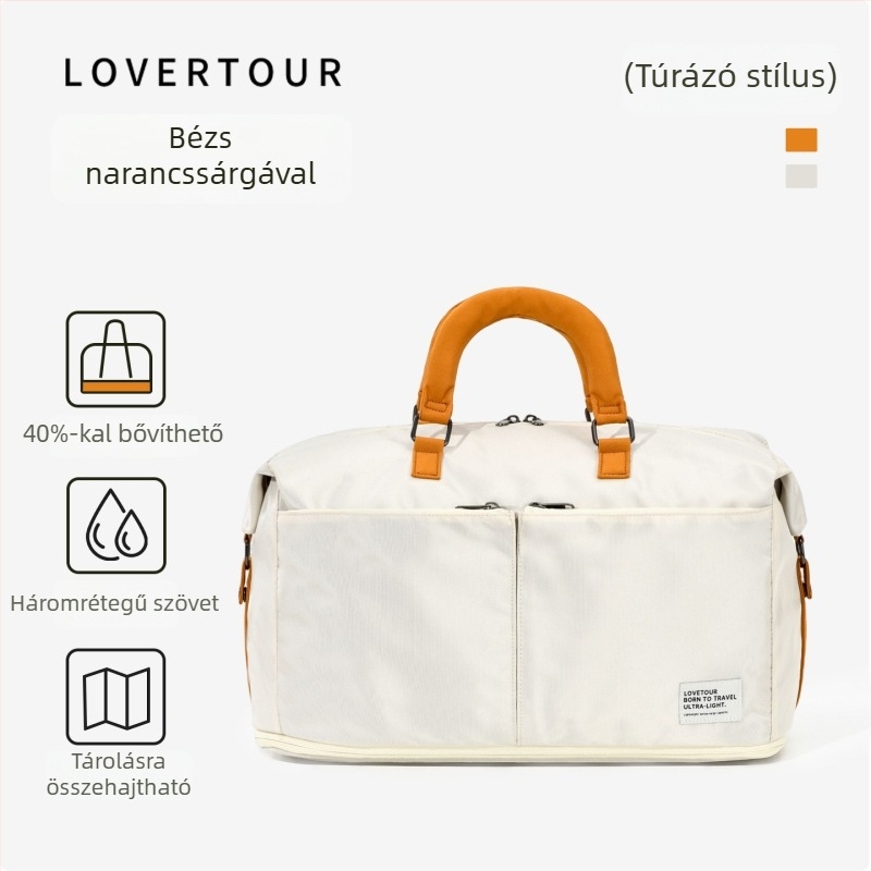 Lovetour Összecsukható utazótáska – Uniszex, Oxford anyag, Légáteresztő, Vízálló, Ultrakönnyű