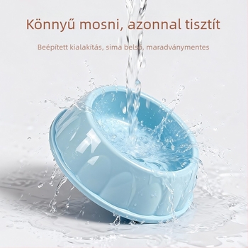 Műanyag tál macskáknak és kutyáknak, kör alakú, nem automata etetés, 1 darabos csomag