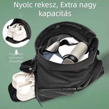 Uniszex utazótáska légáteresztő kialakítással és poliészter béléssel — Szabadidős utazásokhoz, 2025 nyár