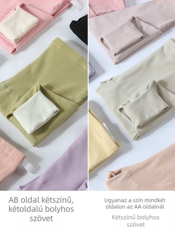 Kismama fleeces belsővel meleg nadrág, laza szabású, poliészter 80-90%, 2024 ősz