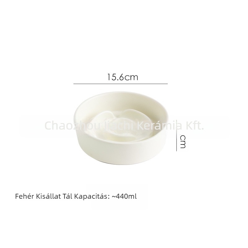 Kerámiás háziállat etető tál lassú etetéssel, vas állvánnyal, kutyáknak és macskáknak, megakadályozza a falást és a kibillentést