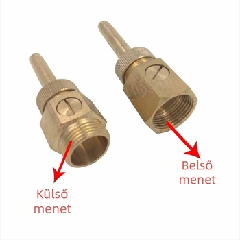 Programozható szökőkútcső — sárgaréz, szeleppel, univerzális egyenes sugár, tiszta sugár, Meihuan