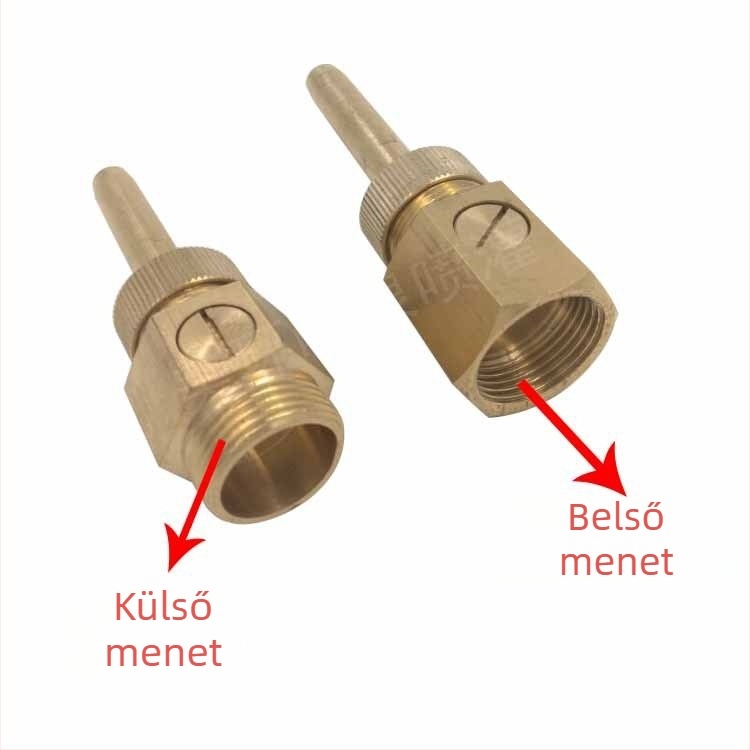 Programozható szökőkútcső — sárgaréz, szeleppel, univerzális egyenes sugár, tiszta sugár, Meihuan