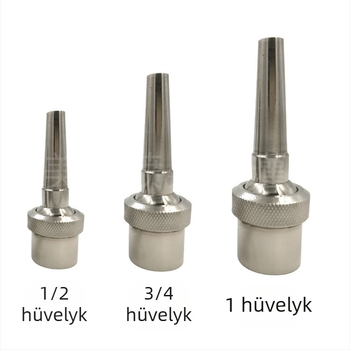 Rozsdamentes acél univerzális közvetlen fúvóka szökőkúthoz, szabályozható áramlású, DC táplálású, modell 1/2, márka Meihuan