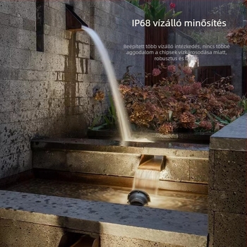 12V víz alatti világítás medencékhez és parkok vízi látványosságaihoz, IP68 RGB spotlámpa távirányítóval