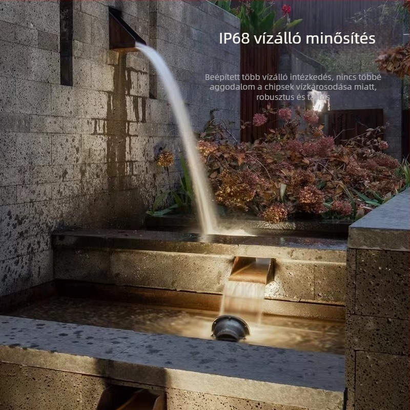 12V víz alatti világítás medencékhez és parkok vízi látványosságaihoz, IP68 RGB spotlámpa távirányítóval