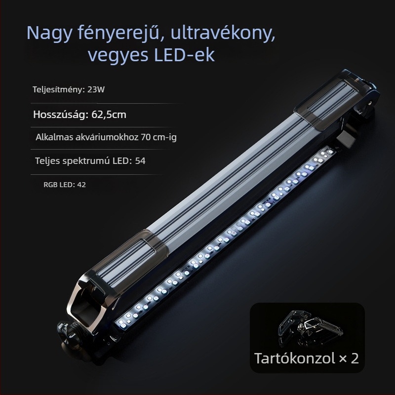 Chelang akvárium LED világítás, vízálló, merülő, teljes spektrumú növényvilágítás, dekoratív fénycső