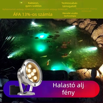 Víz alatti LED világítás medencékhez és vízi elemekhez, rozsdamentes acél ház, 6–10W, City of Light LED-chip