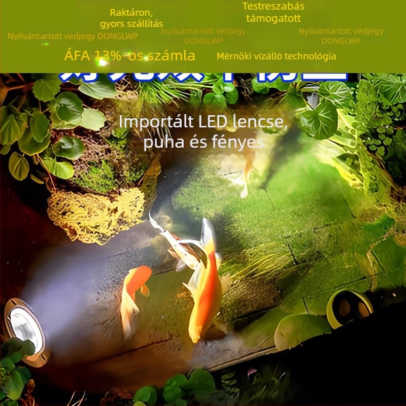 Víz alatti LED világítás medencékhez és vízi elemekhez, rozsdamentes acél ház, 6–10W, City of Light LED-chip