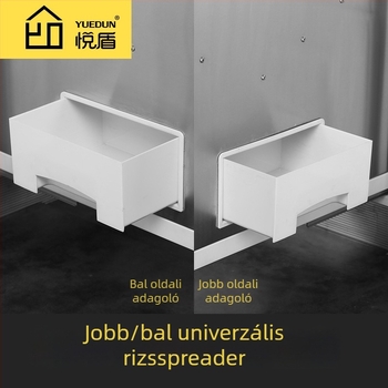 Rizseshordó szekrény fiókjához amortizált csúszó sín – 304 rozsdamentes acél, Yue Dun, világos luxus stílus