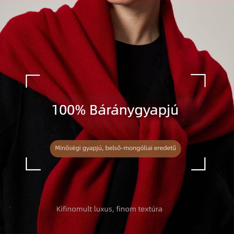 100% gyapjú kötött háromszög kendő, koreai stílusú, elegáns női kiegészítő