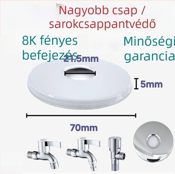 Univerzális lyukfedél konyha- és fürdőszobához, rozsdamentes acél 201, tükörfényes felület, modern minimalista stílus