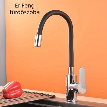 Konyhai mosogató keverőcsap cink ötvözetből, kerámia lemez szeleppel, névleges nyomás 1.0 MPa, működési hőmérséklet 0–90 °C