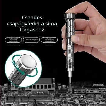 Precíziós csavarhúzó készlet mobiltelefonokhoz, számítógépekhez és notebookokhoz — professzionális javítási és szétszerelési eszközök, por eltávolítása