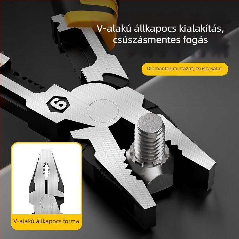 Tiger Pliers – Szakmai villanyszerelő fogók, többfunkciós diagonális fogó vezetékekhez, hegyes végű