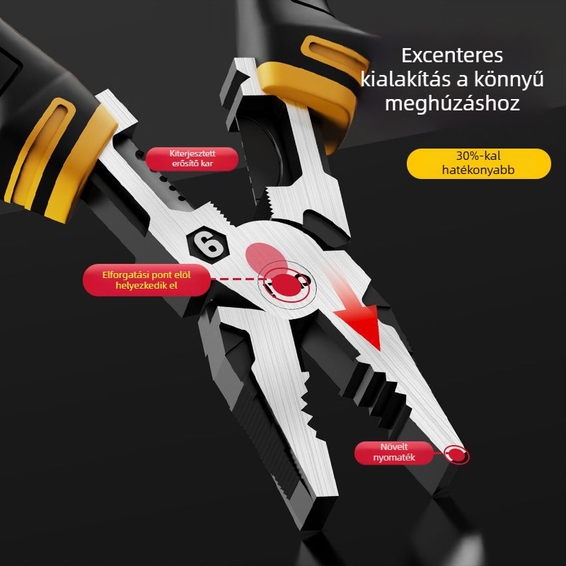 Tiger Pliers – Szakmai villanyszerelő fogók, többfunkciós diagonális fogó vezetékekhez, hegyes végű