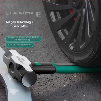 Karmás kalapács, speciális acél, integrált kialakítás fához és beütéséhez szögek