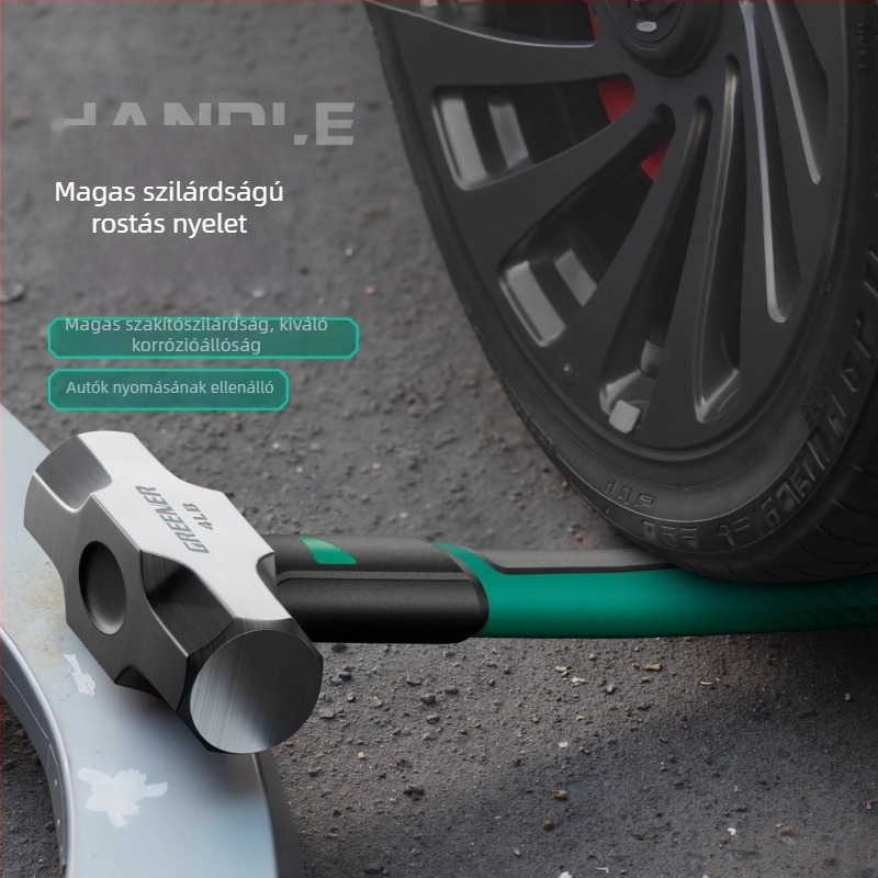 Karmás kalapács, speciális acél, integrált kialakítás fához és beütéséhez szögek