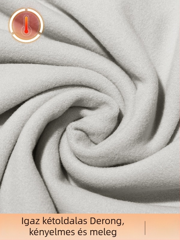 Férfi fél-zip sportos felső, hosszú ujjú, állálló gallérral, szoros szabású poliészter anyagból, téli–tavaszi–őszi viselet