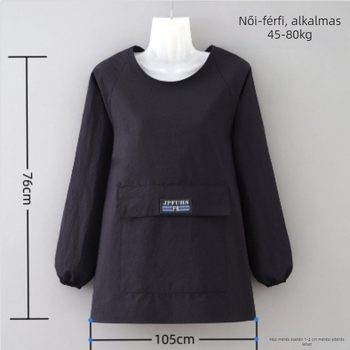 Bársonyból készült ujjú kötény catering-konyhákhoz, vízlepergető és szennyeződés elleni védelem.