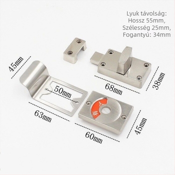 Yadas cinkötvözet mosdóválasztó ajtózár foglaltságjelzővel, modern egyszerű stílus