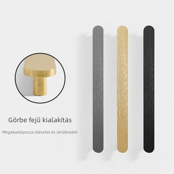Gardrob fogantyú - alumínium ötvözet, öntvény, modern minimalist stílus, modell 8812