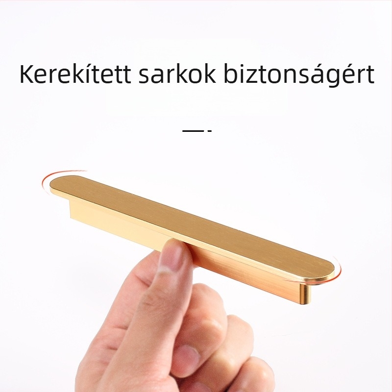 Gardrob fogantyú - alumínium ötvözet, öntvény, modern minimalist stílus, modell 8812