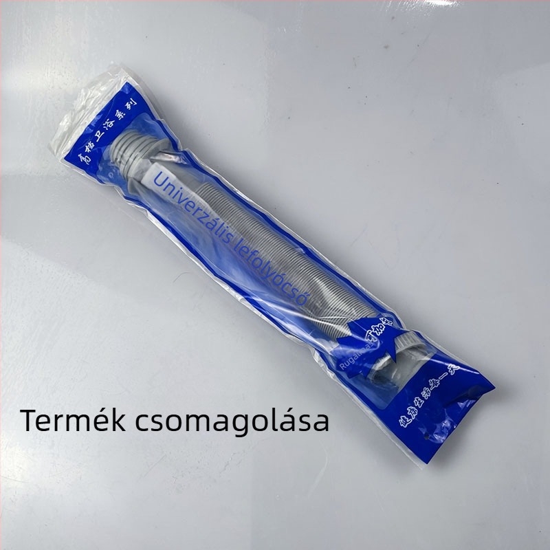 S-típusú mosogató lefolyócső kiegészítő, szürke