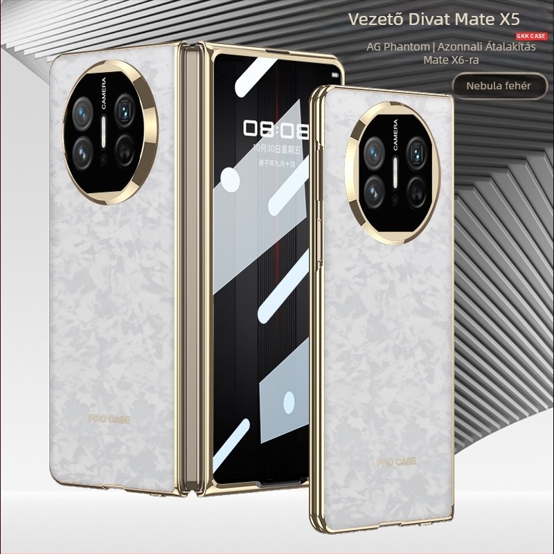 Huawei MateX5/MateX3 védőtok — PC anyag, AG matt felület, elektroplattázott díszítés, ütésálló védelem