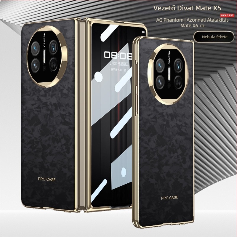 Huawei MateX5/MateX3 védőtok — PC anyag, AG matt felület, elektroplattázott díszítés, ütésálló védelem