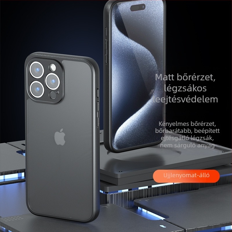 Go Boy TPU matt hátlap iPhone 15 és SE4-hez, ütésálló védelemmel