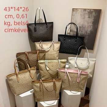 PVC alkar táska – vízszintes négyzet alakú, cipzár, PU bélés, egy vállpánt